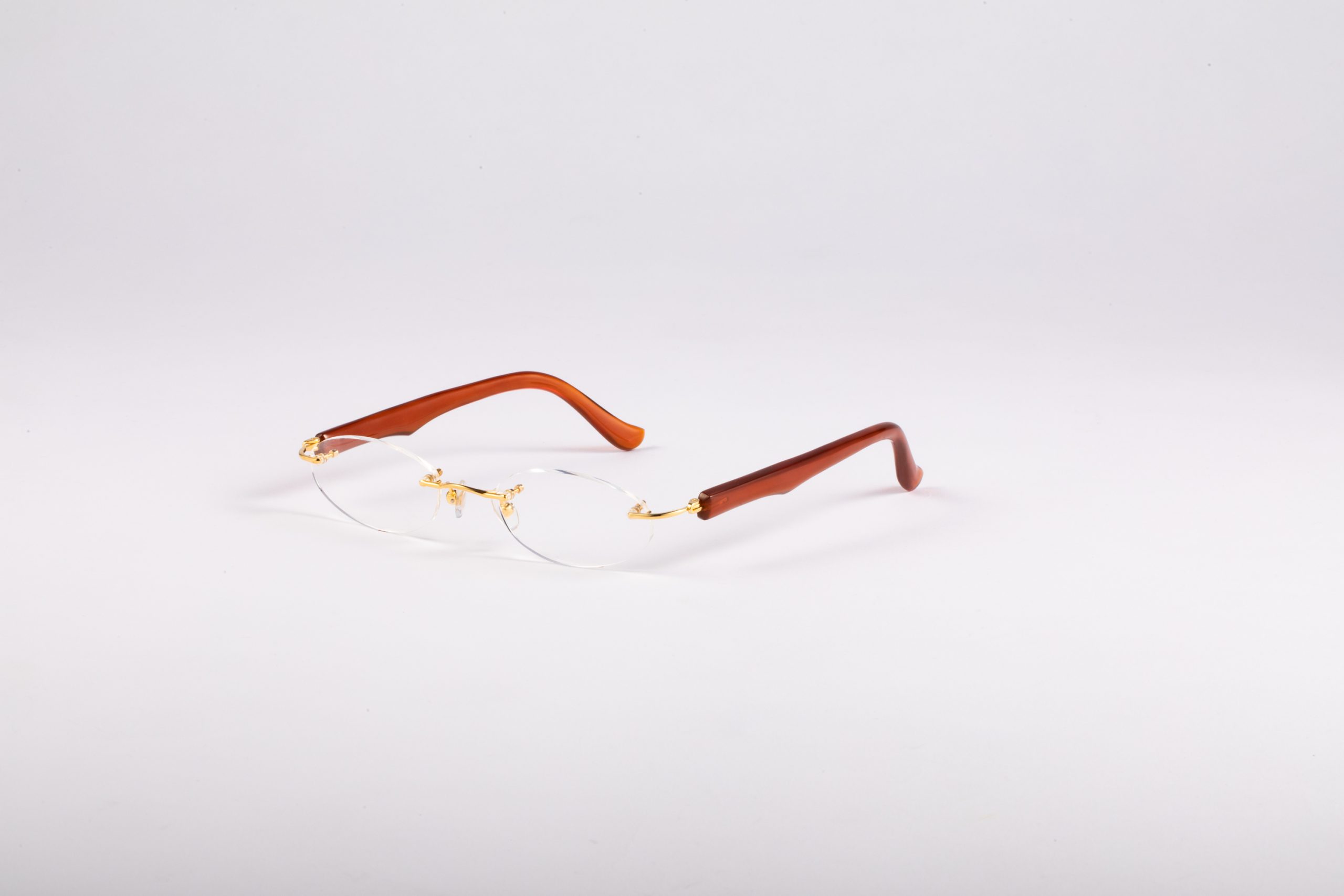 赤甲ツーポイント眼鏡フレーム - 江戸鼈甲屋｜べっ甲のアクセサリー 